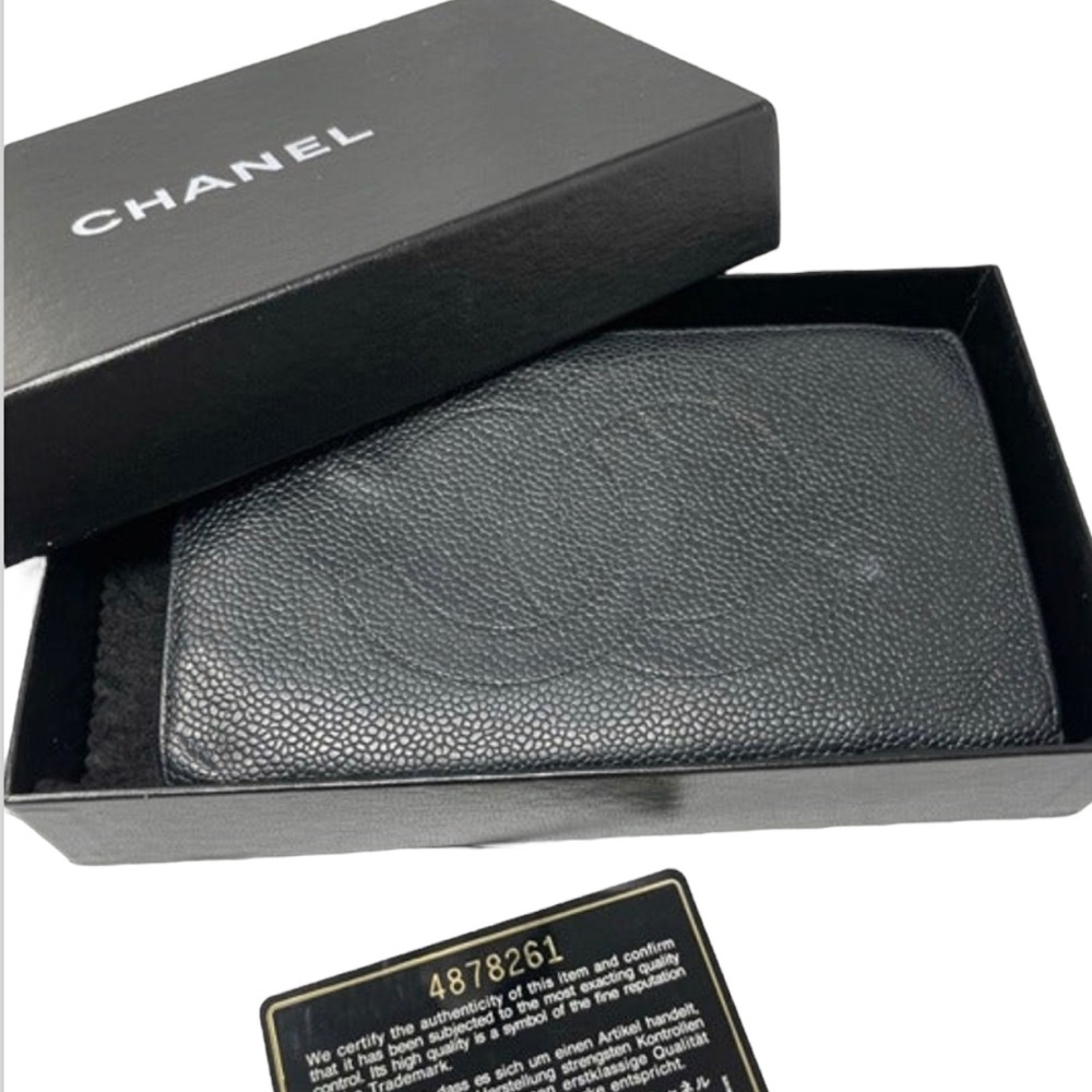 Chanel Caviar Timeless Long Bifold Wallet - Picture 1 of 10